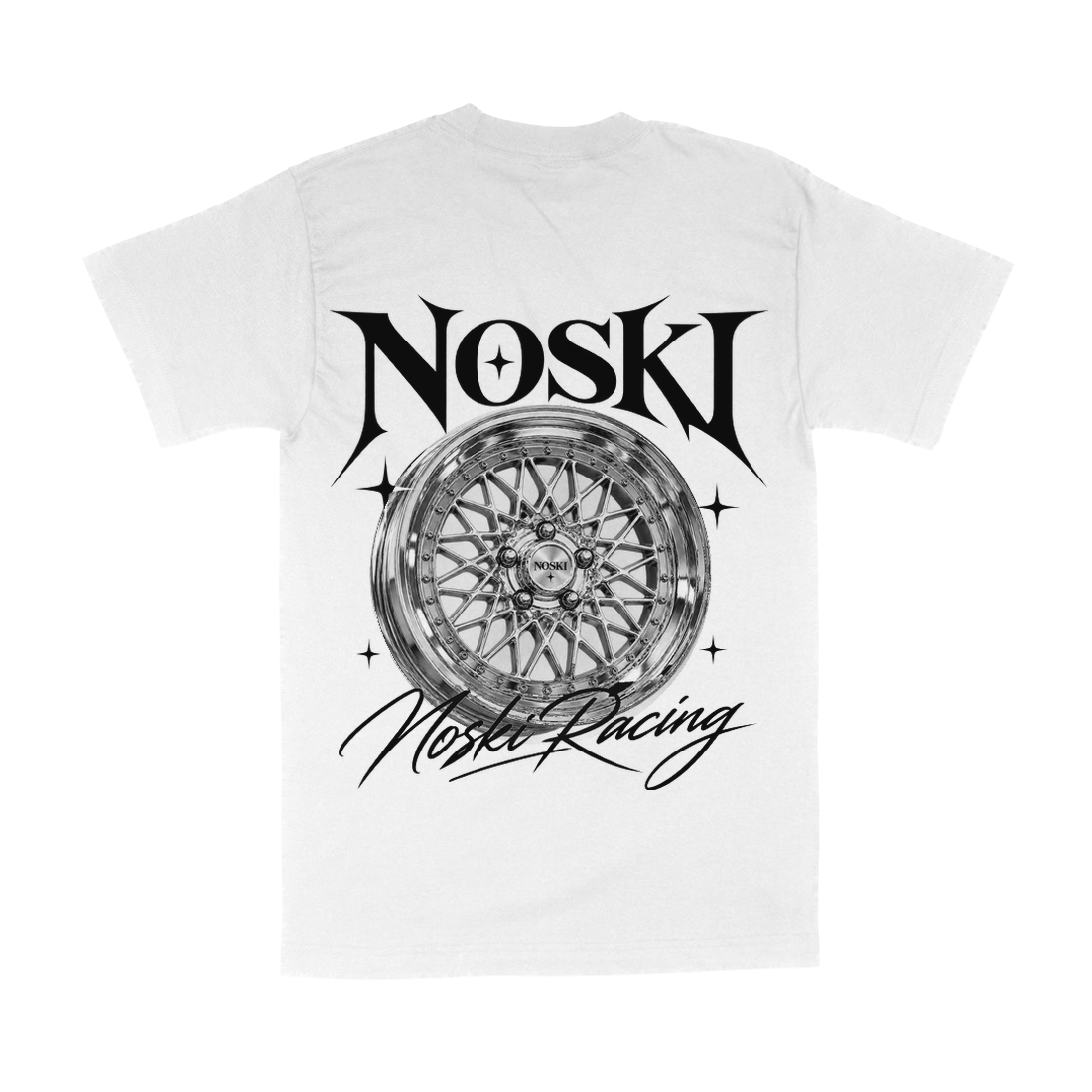 NOSKI Racing Tee White — Back